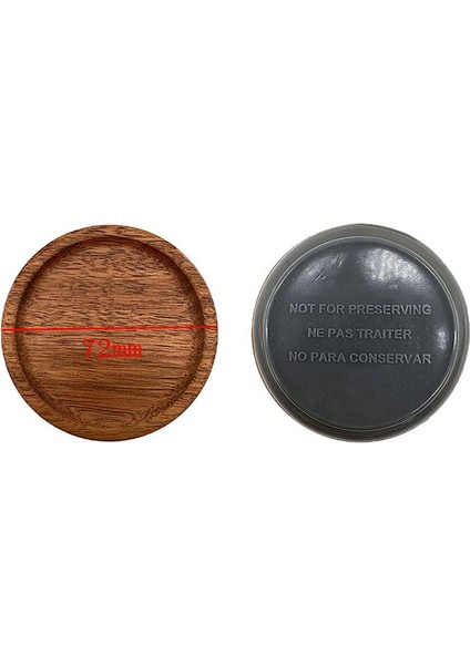 Normal Ağız Kavanoz Kapakları Ahşap Kavanoz Üstleri Normal Ağız Kavanozları Için Hava Geçirmez Silikon Conta ile Konserve Kapakları 4 Paket (Yurt Dışından) modelleri