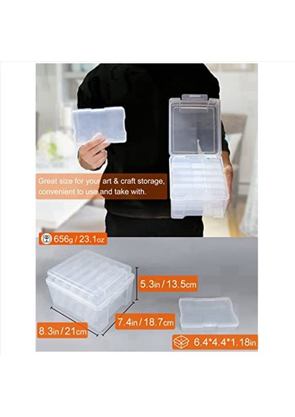 3pcs 4x6 Fotoğraf Saklama Kutusu Resimleri Organizatörler Vaka Fotoğrafı Konteyner Kutusu Tohum Depolama Organizatör El Sanatları Saklama Kutusu (Yurt Dışından) indirimleri