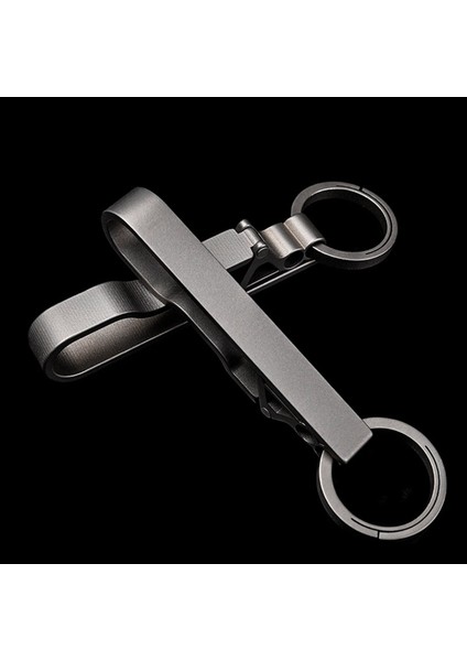 2x Titanyum Kemer Tokası Titanyum Bel Klipsi Anahtarlık Aksesuarları Anahtar Yüzük Tutucu Açık Mekan Taşınabilir Araçlar (Yurt Dışından) fırsatları
