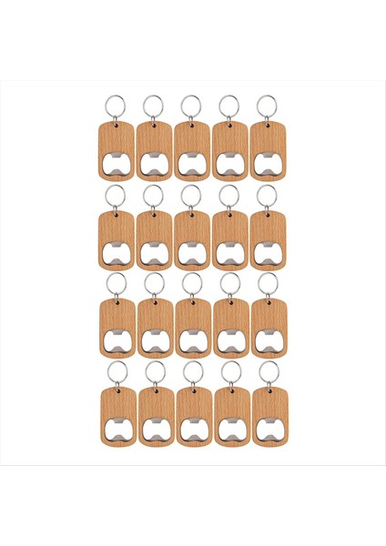 20PCS Ahşap Şişe Açıcı Ahşap Anahtar Şişe Açıcıları Boşluklar Ahşap Gravür Anahtar Zincirler Dıy El Sanatları Için Anahtar Etiket (Yurt Dışından)