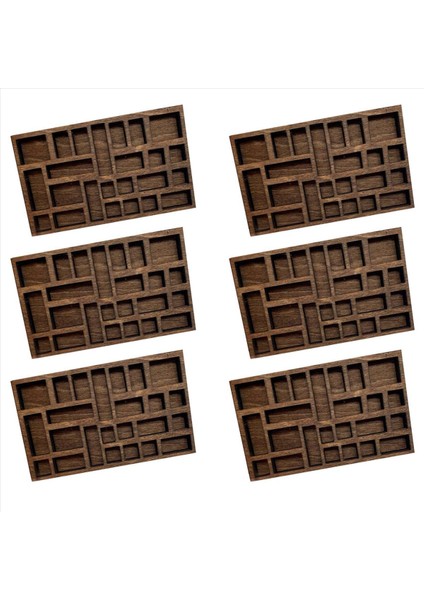 6x 1 12 Minyatür Biblo Raf Minyatür Kristal Raf Dollhouse Minyatür Dekor Yazıcılar Tepsi Minyatür (Yurt Dışından)