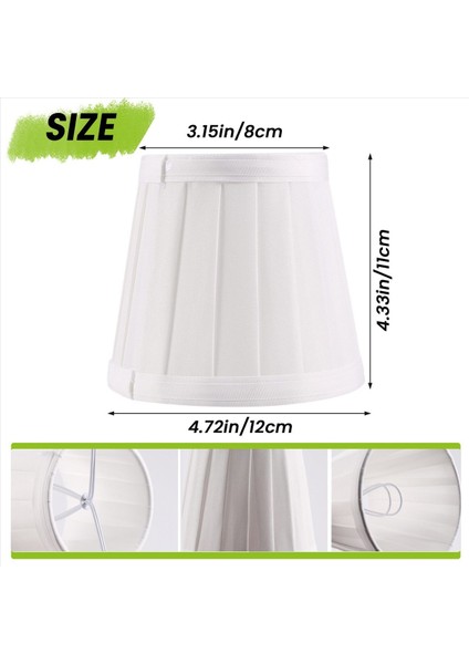 Vintage Kumaş Lamba Gölge Masa Masası Yatak Lambası Kapak Tutucu Avize Beyaz (Yurt Dışından) indirimleri