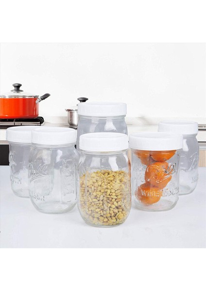 Mason Kavanoz Kapakları Için 120X Normal Ağız Kapakları Mason Konserve Kavanozları ve Daha Fazlası Için Plastik Depolama Kapakları Standart Dıa 70MM (Yurt Dışından)