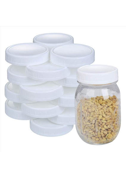 Mason Kavanoz Kapakları Için 120X Normal Ağız Kapakları Mason Konserve Kavanozları ve Daha Fazlası Için Plastik Depolama Kapakları Standart Dıa 70MM (Yurt Dışından) fırsatları