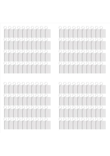 160 Paket Süblimasyon Anahtarlık Boş Çift Taraflı Isı Transferi Boş Mdf Boş Kart Anahtar Yüzme Boş Süblimasyon Dıy (Yurt Dışından)