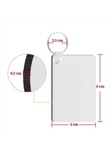 160 Paket Süblimasyon Anahtarlık Boş Çift Taraflı Isı Transferi Boş Mdf Boş Kart Anahtar Yüzme Boş Süblimasyon Dıy (Yurt Dışından) indirimleri