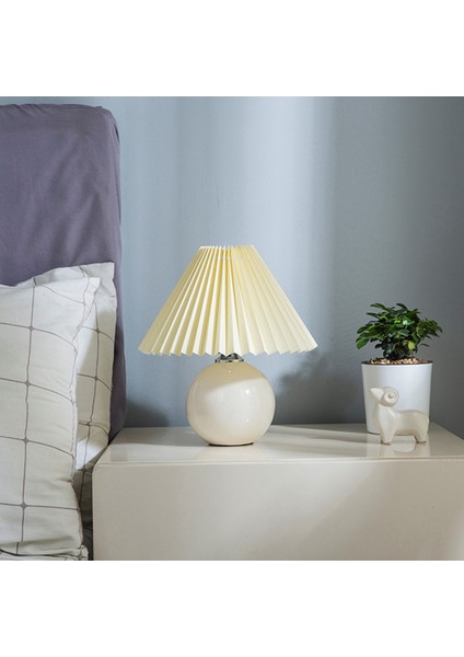 5x Pleats Abrajad Masa Lambası Daimi Lambalar Japon Tarzı Pileli Abajur Yaratıcı Masa Lambası Yatak Odası Lambalar -B (Yurt Dışından) indirimleri