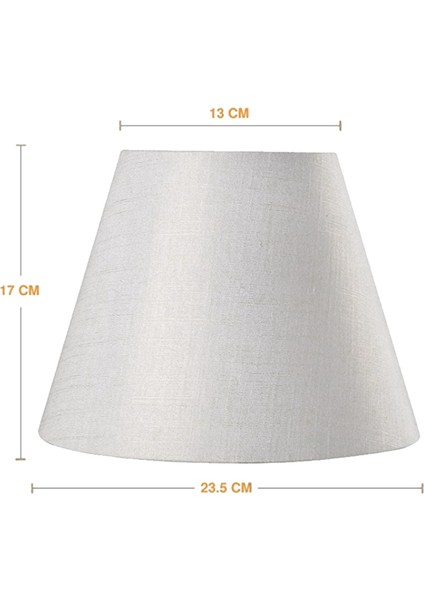 2x Lamba Gölge Keten Kumaş Beyaz Lamba Gölgesi Küçük 5 Inç Üst Çap x 9 Inç Alt Çapı x 7 Inç Boyunda (Yurt Dışından) modelleri