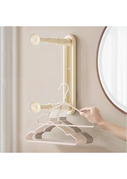 Teleskopik Giysiler Rafı Alıcı Duvara Monte Giysi Rafı Depolama Artefakt Sallanmayan Teleskopik Depolama Rafı Yeşil (Yurt Dışından) fırsatları