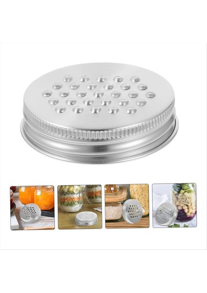 8pcs 70MM Mason Kavanoz Metal Grater Kapak Grater Parçalı Kapak Mason Kavanoz Paslanmaz Çelik Geniş Mason Kavanozları Kapaklarla (Yurt Dışından) indirimleri