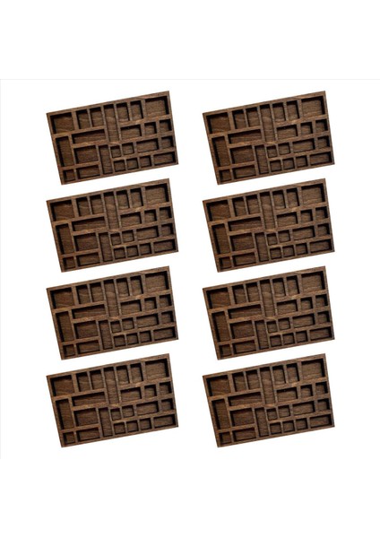 8x 1 12 Minyatür Biblo Raf Minyatür Kristal Raf Dollhouse Minyatür Dekor Yazıcılar Tepsi Minyatür (Yurt Dışından)