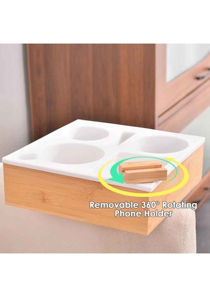 Araba Kupası Tutucu Çıkarılabilir Kanepe Içecek Tutucu Kanepe Organizatörü Handy Kanepe Tepesi Ahşap Yatak Kupası Tekne Yatak Çörekleri Için A (Yurt Dışından) modelleri