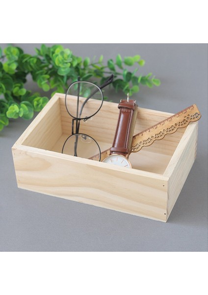 Retro Kare Ahşap Etli Küçük Saksı Ahşap Kutu Ev Bahçe Dekorasyon Malzemeleri (Yurt Dışından) modelleri