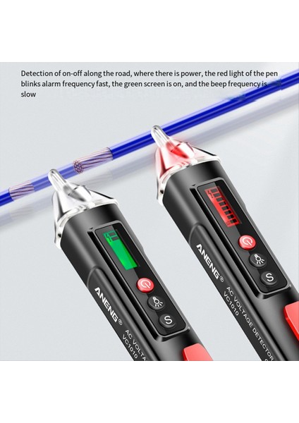 Aneng VC1010 Dijital Ac/dc Voltaj Dedektörleri Akıllı Temassız Test Cihazı Kalem Ölçer 12-1000V Akım Elektrik Sensörü Test Kalemi A (Yurt Dışından) modelleri