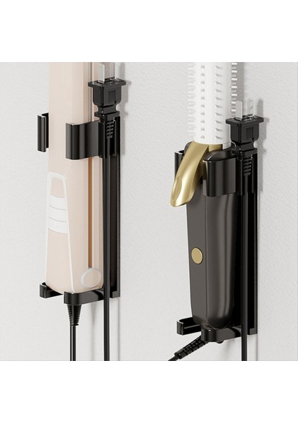 Saç Kıvırma Demir Alüminyum Duvar Montaj Tutucu Organizatör Depolama Rafı Uygun Çeşitli Kıvırcık Saç Çubukları Siyah (Yurt Dışından) fiyatları