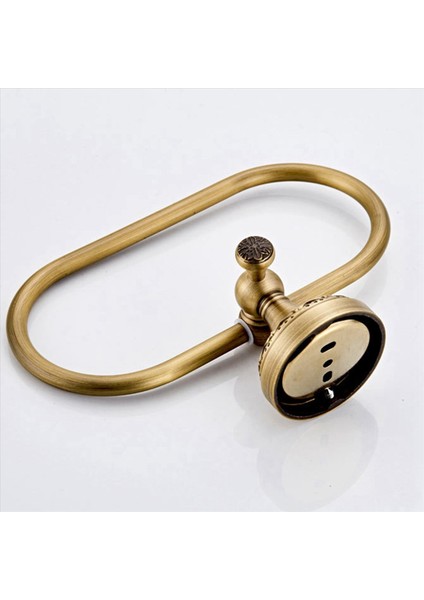 2x Oval Havlu Yüzüğü Antika Pirinç Zarif Desen Oyma Askı El Havlu Tutucu Için Banyo Mutfak Aksesuarları (Yurt Dışından) indirimleri