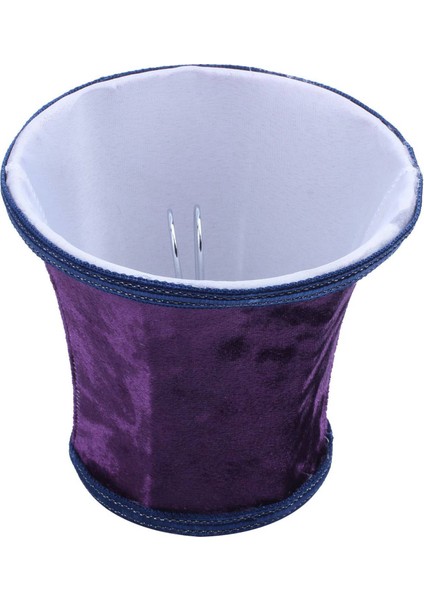 Lamba Gölgesinde 2x Kumaş Klips E14 Modern Avrupa Tarzı Duvar Aplik Lambası Için El Yapımı Abajur (Koyu Mor) (Yurt Dışından) fiyatları