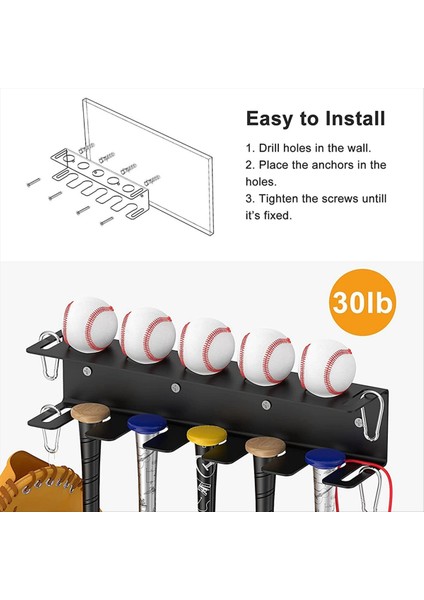 Duvar Için Beyzbol Sopası Tutucu Beyzbol Sopası Tutucu Duvar Montajı Beyzbol Sopası Tutucusu Sığınağın Çitleri Veya Duvara Monte Edilmesi (Yurt Dışından) fırsatları