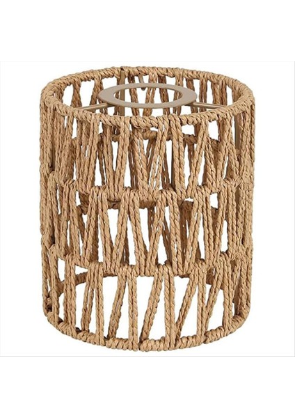 Boho Shades Değiştirme 5 9in Yükseklik Kolye Sconce Gölgeli Tavan Fanı Işık Silindir Dokuma Ahbon (Yurt Dışından)