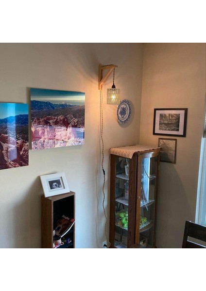 Boho Shades Değiştirme 5 9in Yükseklik Kolye Sconce Gölgeli Tavan Fanı Işık Silindir Dokuma Ahbon (Yurt Dışından) indirimleri