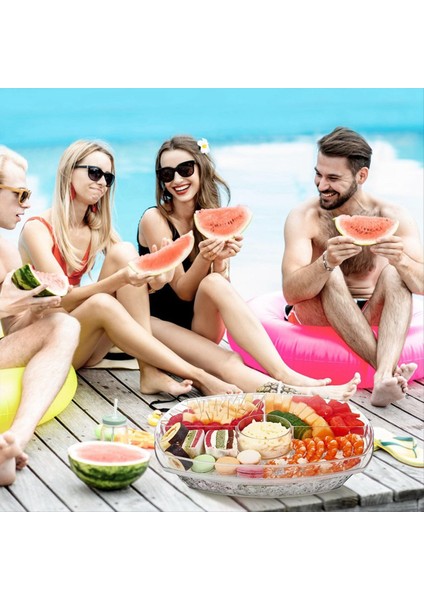 Meyve Buz Tepsisi Soğutulmuş Sebze Tepsisi Kapaklı Berrak Buz Servis Kase Meze Tabağı Soğuk Kesimler Deniz Ürünleri (Yurt Dışından) fırsatları