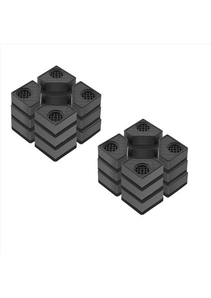 8 Adet Çamaşır Makinesi Yüksekliği Artış Pedleri Anti Pedler Sessiz Skid Yükseltici Mat Buzdolabı Kurutma Makinesi Destek Standı 11 5cm (Yurt Dışından)