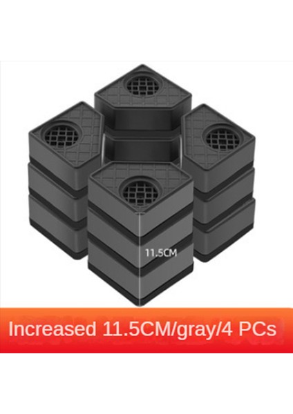 8 Adet Çamaşır Makinesi Yüksekliği Artış Pedleri Anti Pedler Sessiz Skid Yükseltici Mat Buzdolabı Kurutma Makinesi Destek Standı 11 5cm (Yurt Dışından) fiyatları