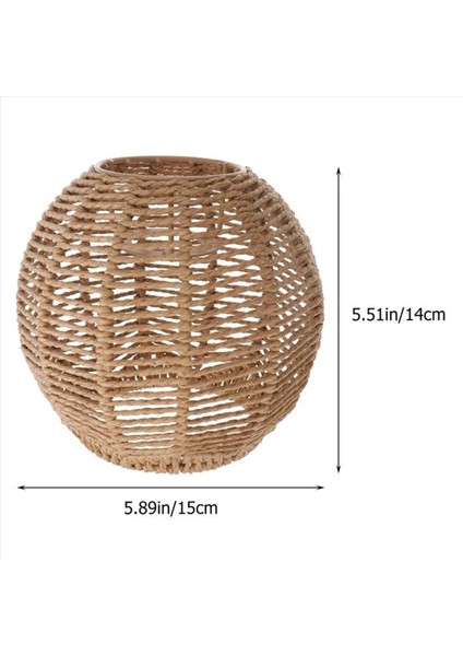 5x Ev Aydınlatma Rattan Lamba Kapağı El Yapımı Dokuma Avize Retro Abajur Aile (Yurt Dışından) fırsatları