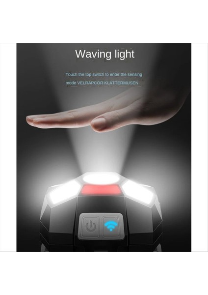 Kask Şarj Edilebilir Kafa Işık Lambası Güçlü LED Kurtarma Kafası Işık Lambası LED Sensör Kafa Lambası Çok Işlevli Işık (Yurt Dışından) indirimleri