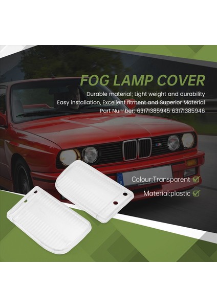 1 Çift Ön Tampon Sis Farları Bmw Için Net Kapak (Yurt Dışından) fırsatları