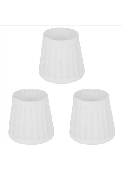 3x Vintage Kumaş Lambası Masa Masa Masa Masası Yatak Lambası Kapak Tutucu Avize Beyaz (Yurt Dışından) fırsatları