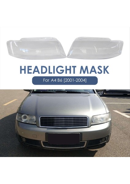 1paır Araş Far Gülteni Şeffaf Abajur Far Kapağı (Lh+Rh) 8E0941029C 8E0941029D Audi A4 Için (Yurt Dışından) modelleri