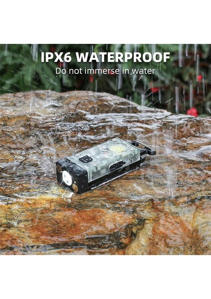 2pcs Keychain El Feneri 1500 Lümen Mini Edc El Feneri USB C 9 Mod Sunlar Küçük Güçlü El Feneri (Yurt Dışından) indirimleri