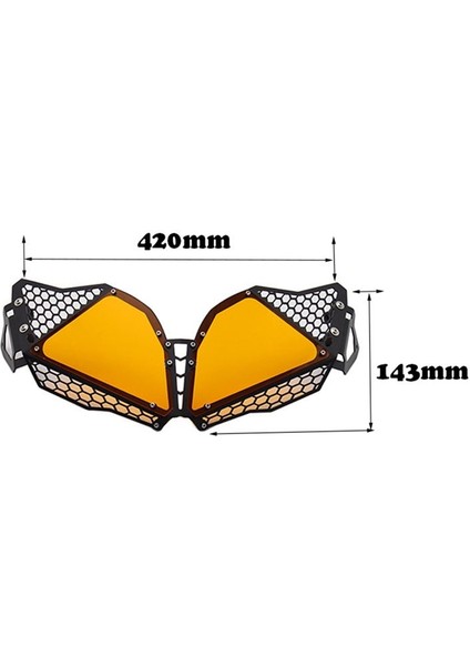 Suzuki V-Storm DL650 12-16 Motosiklet Cnc Modifiye Grille Far Kapağı Trim Kapağı Şeffaf (Yurt Dışından) fiyatları