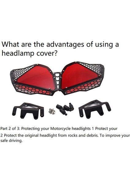 Suzuki V-Storm DL650 12-16 Motosiklet Cnc Modifiye Grille Far Kapağı Trim Kapağı Şeffaf (Yurt Dışından) fırsatları