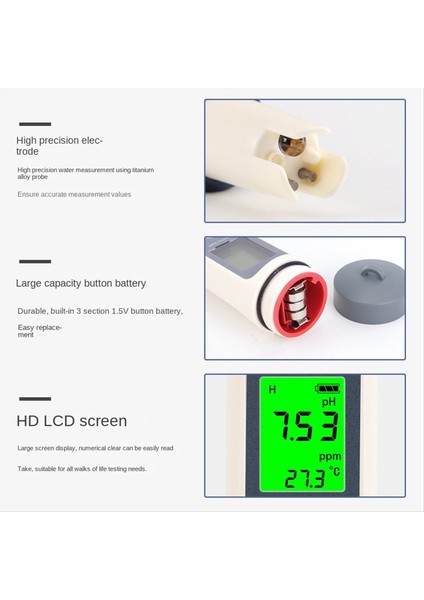 3 Arada 1 Su Kalitesi Test Kalemi Tds/ph/sıcaklık Ph Metre Çok Parametreli Kemer Su Kalitesi Analizörü (Yurt Dışından) fırsatları