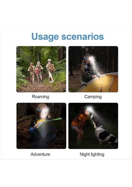 Açık Far Farları Aydınlatma LED Far Type-C Şarj Cihazı Hayvan Far Çocuk Far Fox Far (Yurt Dışından)