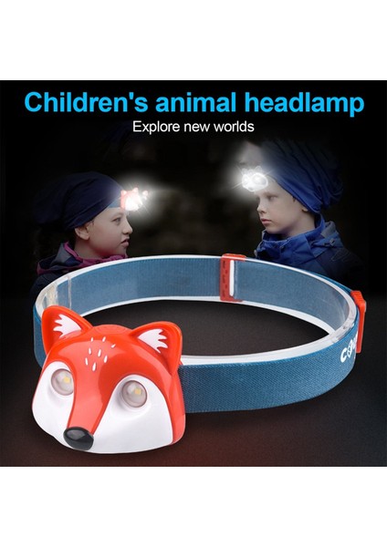 Açık Far Farları Aydınlatma LED Far Type-C Şarj Cihazı Hayvan Far Çocuk Far Fox Far (Yurt Dışından) modelleri