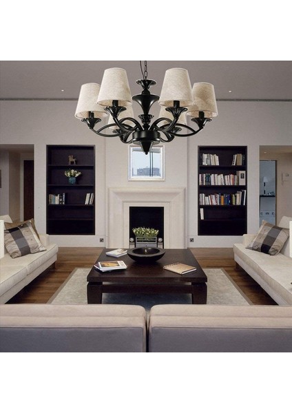 Candelabra Ampulleri Için 18 Ampul Seti Üzerinde Küçük Lamba Gölge Klips Masa Avize Duvar Lambası Için Namlu Kumaş Abajur (Yurt Dışından) indirimleri