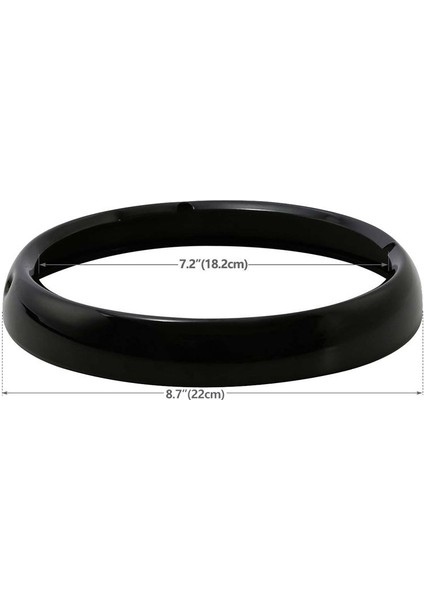 Far Çerçevesi Far Çerçeve Lamba Kapak Lamba Motosiklet Motosiklet Aksesuarları Harley Black (Yurt Dışından) indirimleri