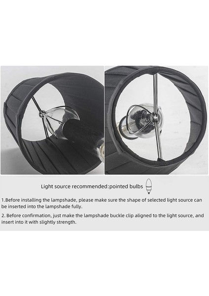 Klipajda Klipler Mum Avize Tavan Kolye Işık Masa Lamba Zemin Işık 18 Pcs Siyah (Yurt Dışından) indirimleri