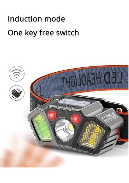 Indüksiyon Far LED Far Far USB El Feneri El Feneri Torçu Balıkçılık Kampı Için Işık (Yurt Dışından)