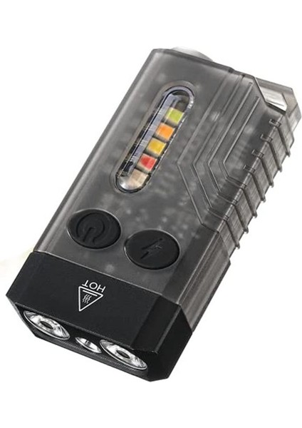 LED Keychaın Filisik Şarj Edilebilir Cep El Feneri 13 Işık Modları 1000 Yüksek Lümen Ipx4 Mini El Feneri (Yurt Dışından)