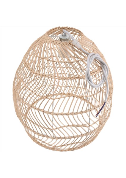 Rattan Lamba Kolye Işık Vintage Asma Labh Thenes E27 Oturma Odası Yemek Odası Ev Dekor Kafe Restoran Hanglamp (Yurt Dışından) modelleri