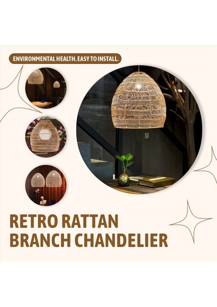 Rattan Lamba Kolye Işık Vintage Asma Labh Thenes E27 Oturma Odası Yemek Odası Ev Dekor Kafe Restoran Hanglamp (Yurt Dışından) indirimleri