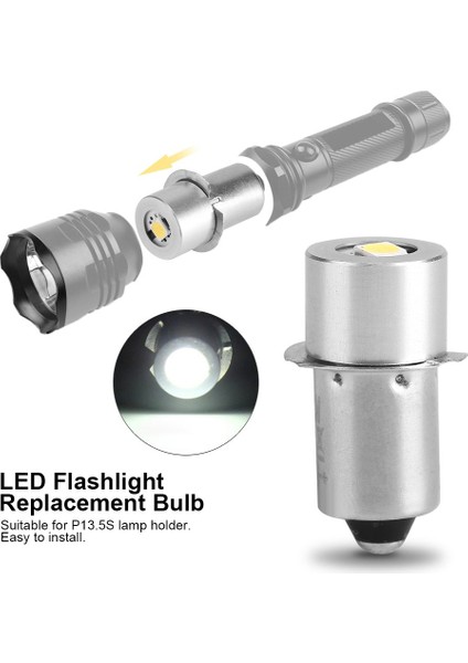 1W P13 5s LED El Feneri Ampul 100 ~ 110LM 2700 ~ 7000K Yedek Ampul Torçu Lambası Acil Durum Işığı (6V) (Yurt Dışından) modelleri