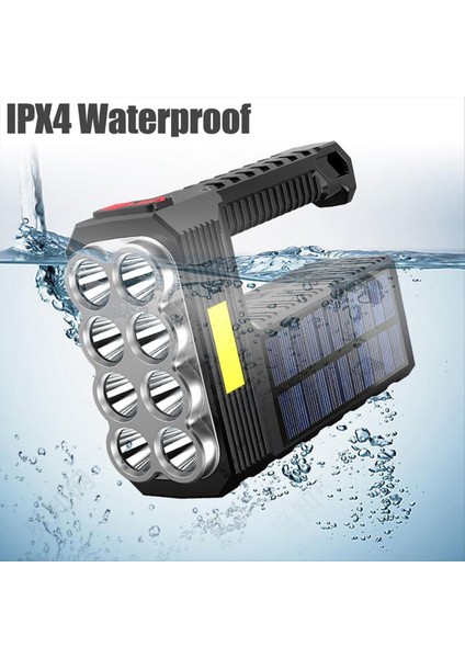 2 Adet El Feneri Şarj Edilebilir El Feneri Yüksek Lümenler Süper Parlak 8 LED Koçanı 3 Modlu Spot Işığı El Feneri (Yurt Dışından) modelleri