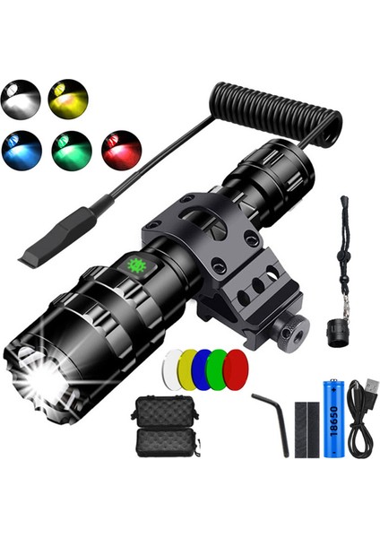 Açık Kamp Arabası Için LED El Feneri Lightingtorch Lights L2 USB Şarj Edilebilir LED Su Geçirmez Balık Işığı (Yurt Dışından)