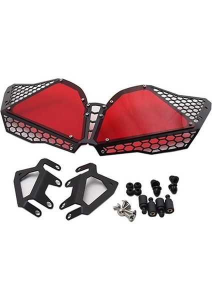 Suzuki V-Storm DL650 12-16 Motosiklet Cnc Modifiye Izgara Far Kapağı Trim Kapağı Kırmızı (Yurt Dışından)