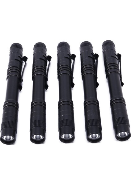 5pcs Cree-Xpe-R3 LED El Feneri Klips Mini Işık Penlight Taşınabilir Kalem Lamba (Yurt Dışından)